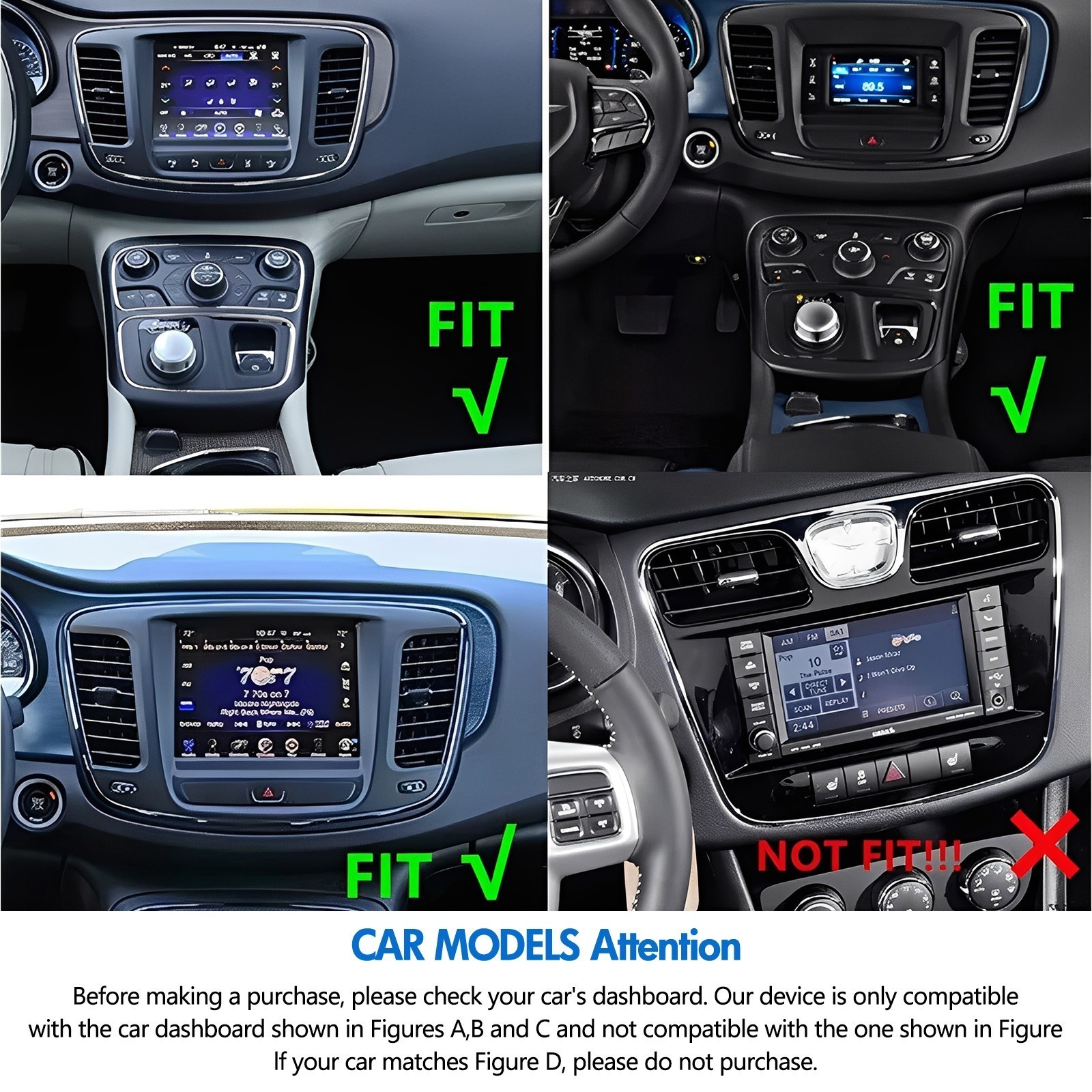 For 2015-2017 Chrysler 200C/200 CarPlay Android 13 Car Radio Stereo DSP RDS
