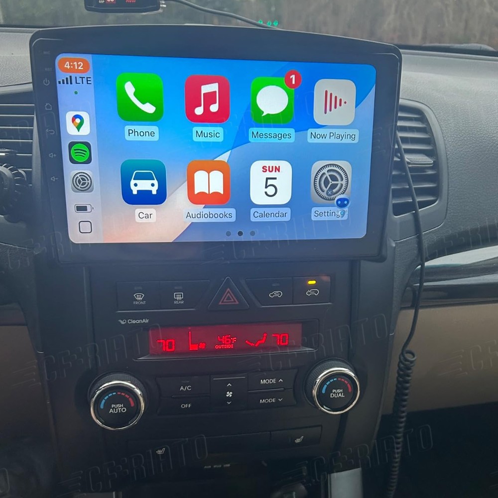 4G+64GB Carplay For Kia Sorento 2009-2012 10.1″ Android 15 Car Stereo Radio GPS