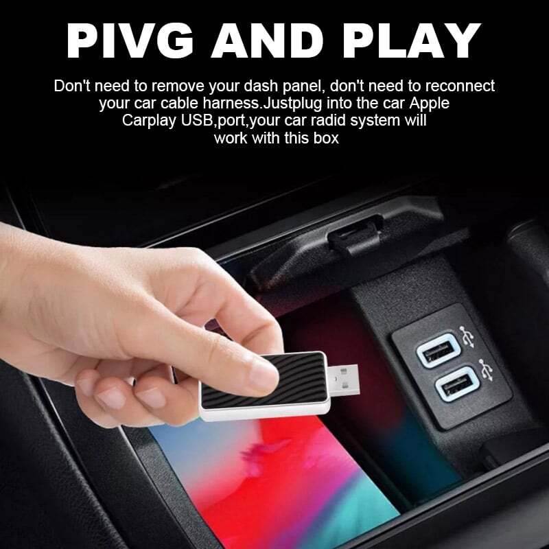 2026 Wireless CarPlay Adapter Upgrade Wired CarPlay to Wireless, Mini USB Design