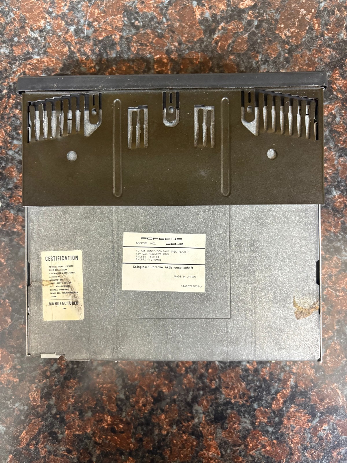 Porsche 911 964 944 928 OEM Alpine CD-2 Radio CD Player W/ Code Card Manual Test