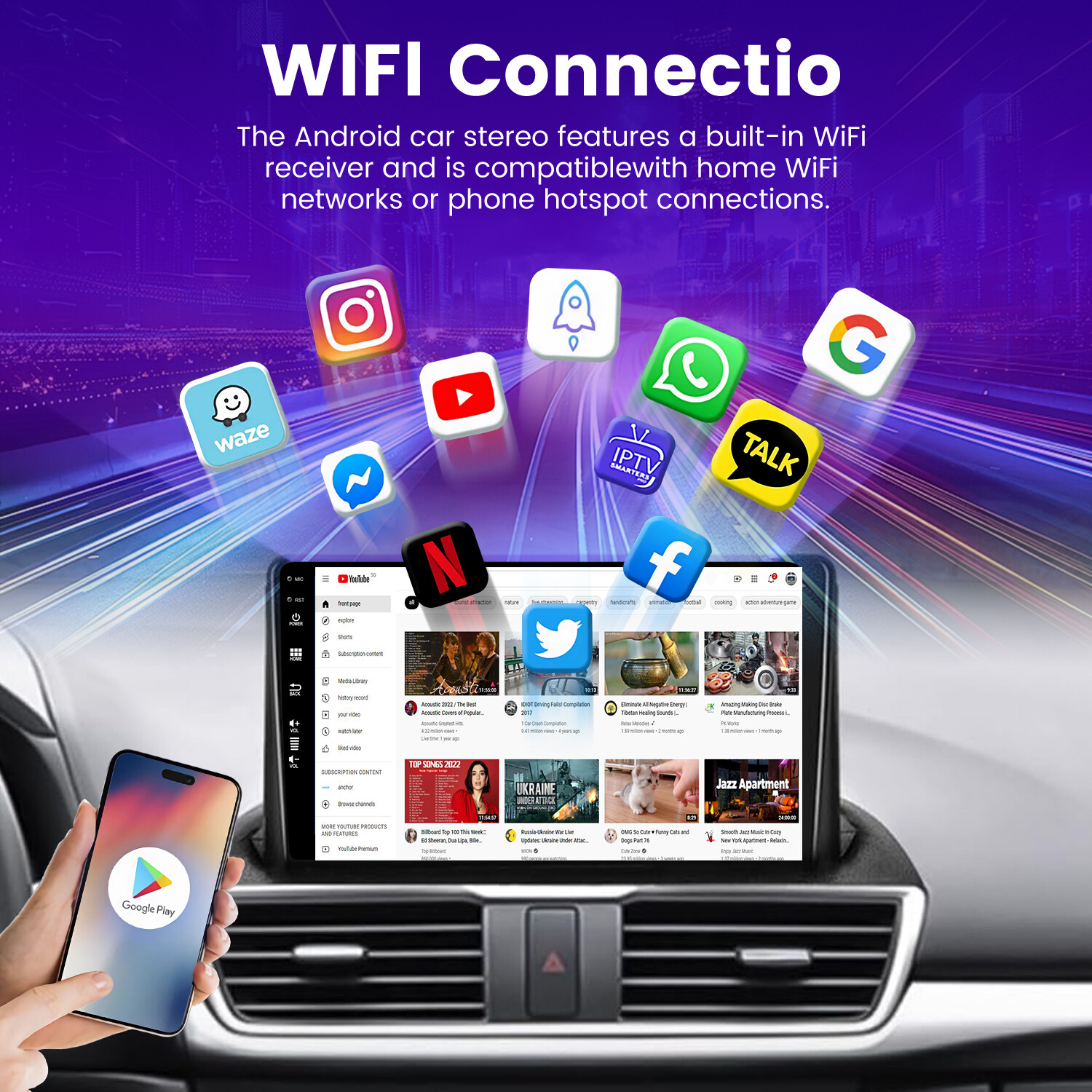 4GB+64GB Car Radio FOR 2014-2019 MAZDA 3 AXELA Android 16 GPS Navi WIFICarPlay