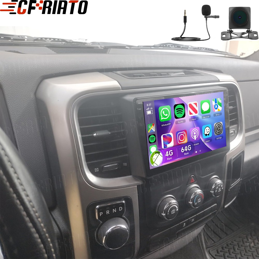 4+64G CarPlay For Dodge RAM 1500 2500 3500 2013-2018 Car Stereo Radio Android 15