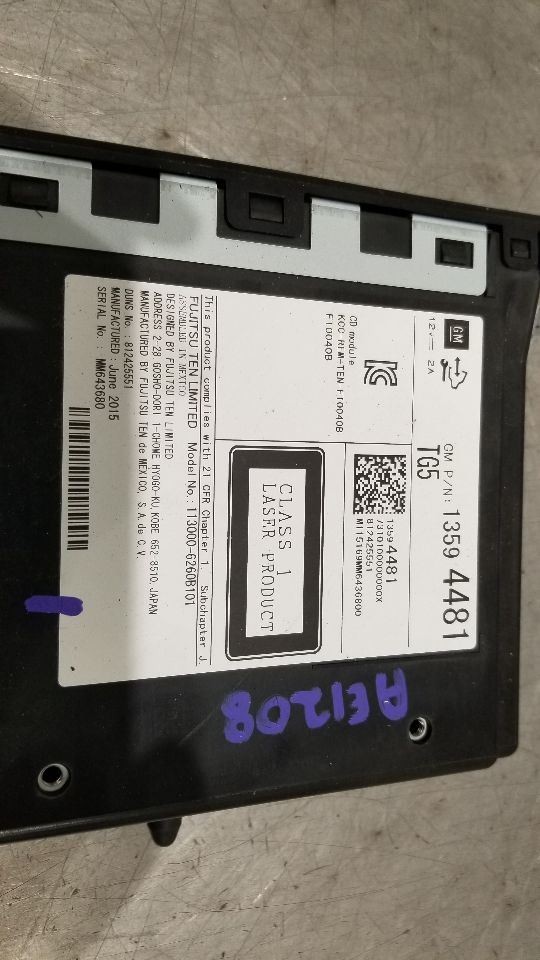 15 CHEVY SILVERADO 2500 RADIO AUDIO DISC PLAYER 13594481