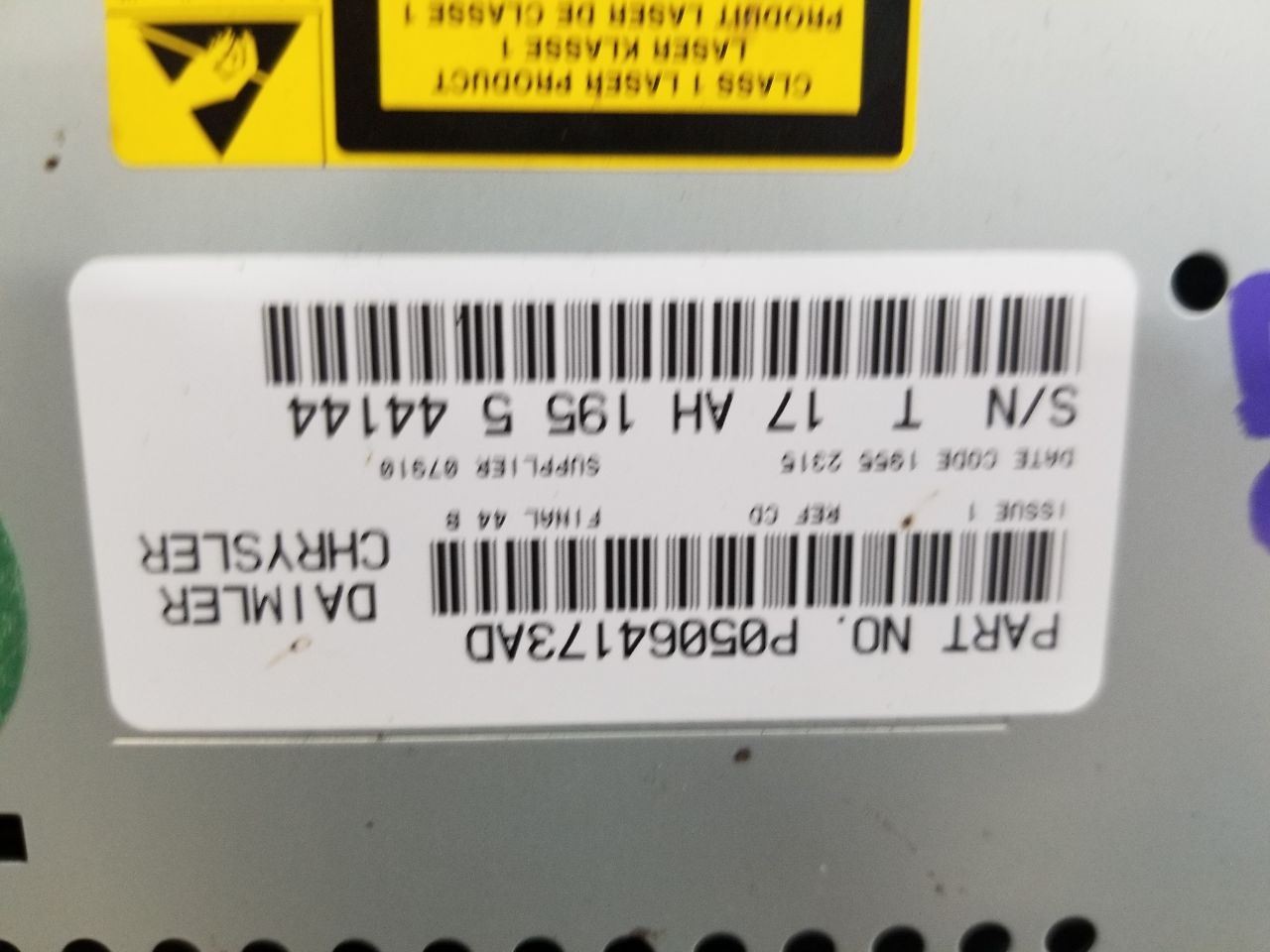 06 2006 DODGE DAKOTA SLT RADIO AUDIO RECEIVER 05064173AD