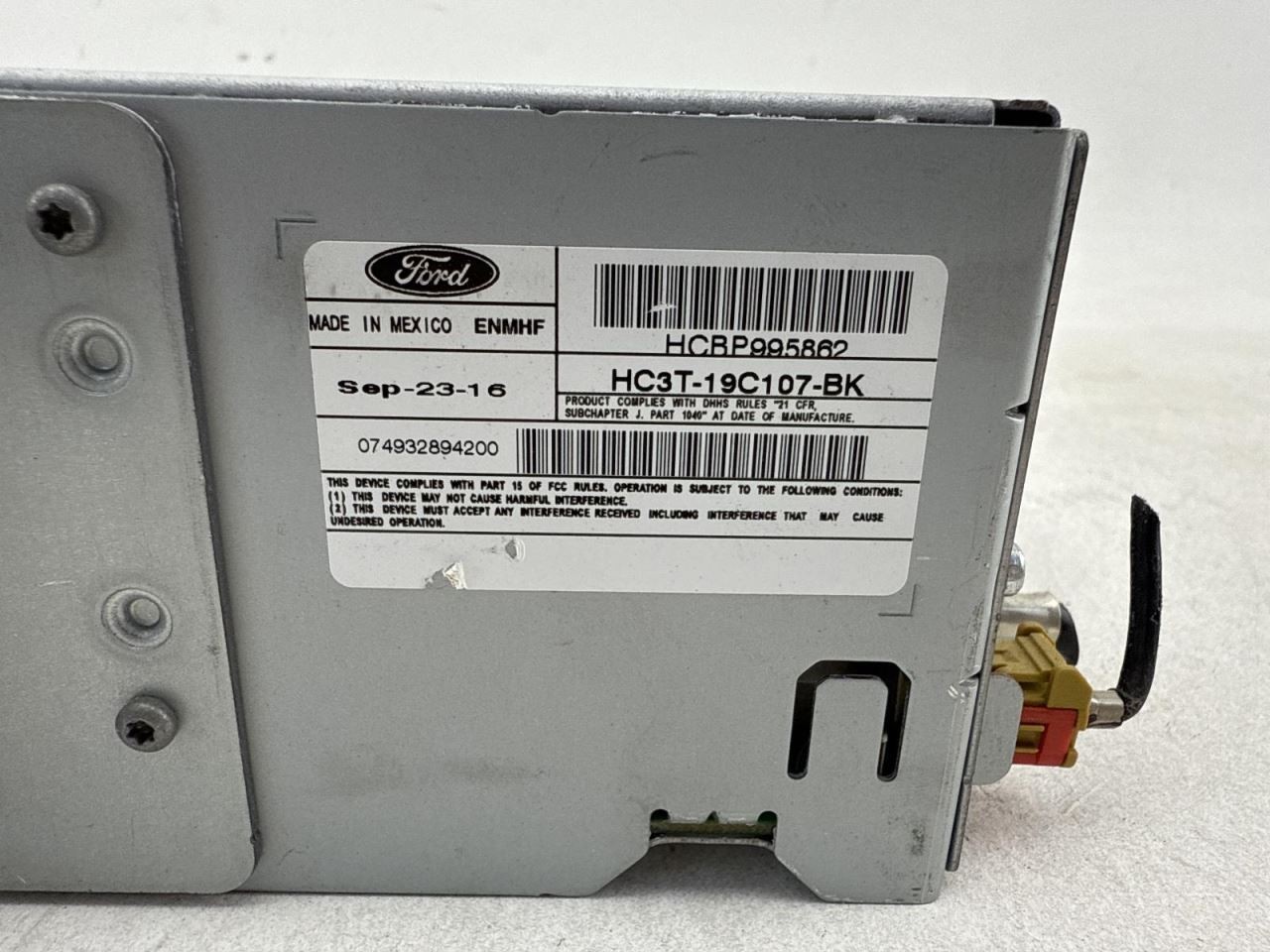 Audio Equipment Radio Receiver Single Disc Fits 17-18 FORD F250SD PICKUP 516021