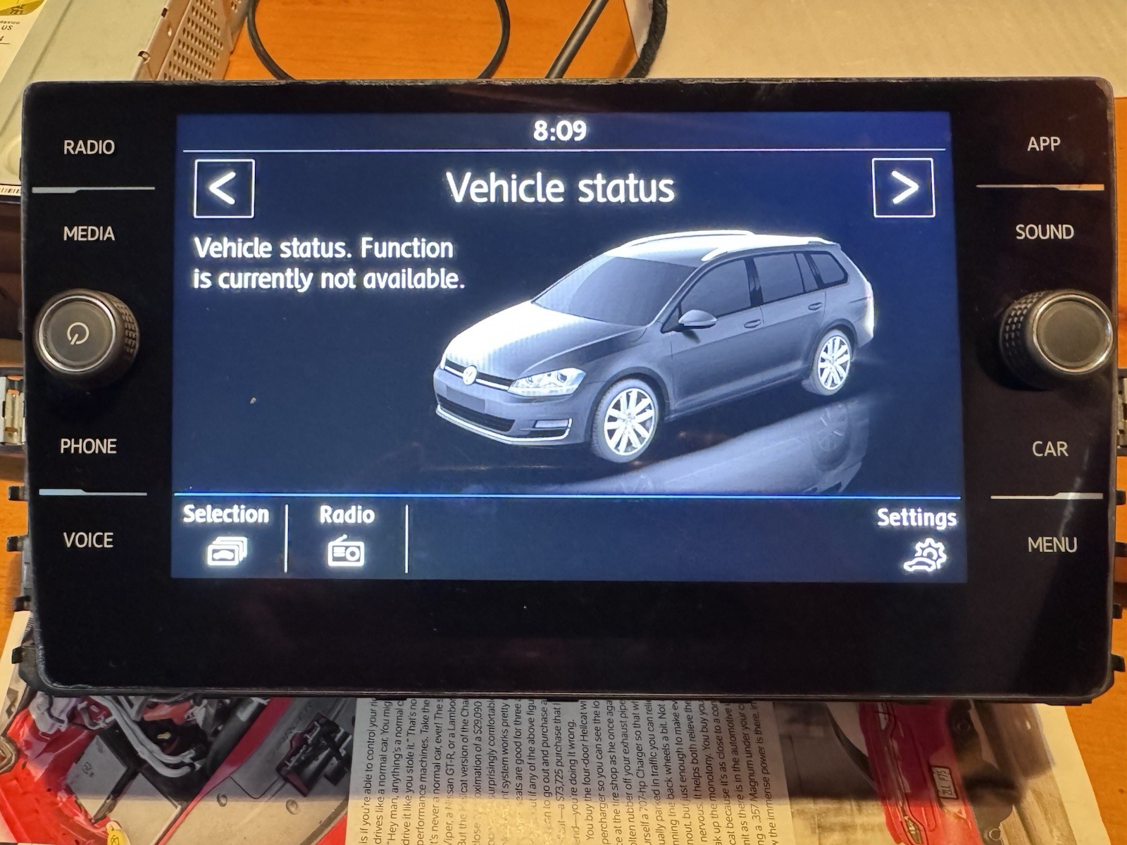 VW Golf GTI R Delphi MIB2 Radio Receiver Cd Player 8″ Unlocked CarPlay MK7 MK7.5