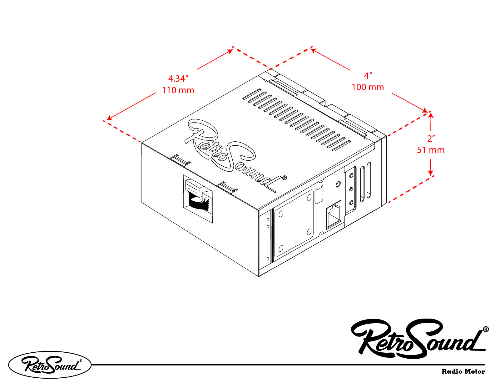 RetroRadio for 1973-87 Chevrolet C/K Series Truck BT, AUX, AM/FM LAC-M1-216-03P-