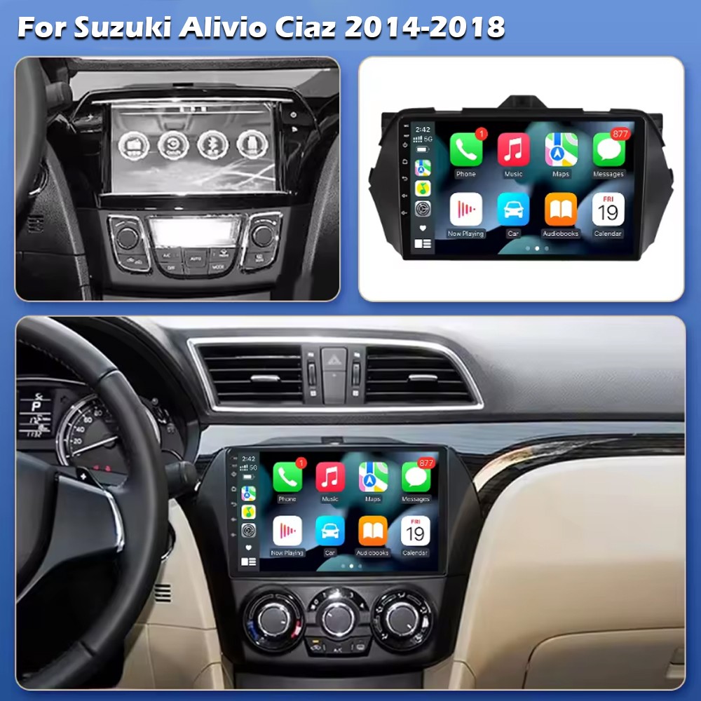 For Suzuki Alivio Ciaz 2014-2018 Car Radio Android Auto GPS Navigation Carplay