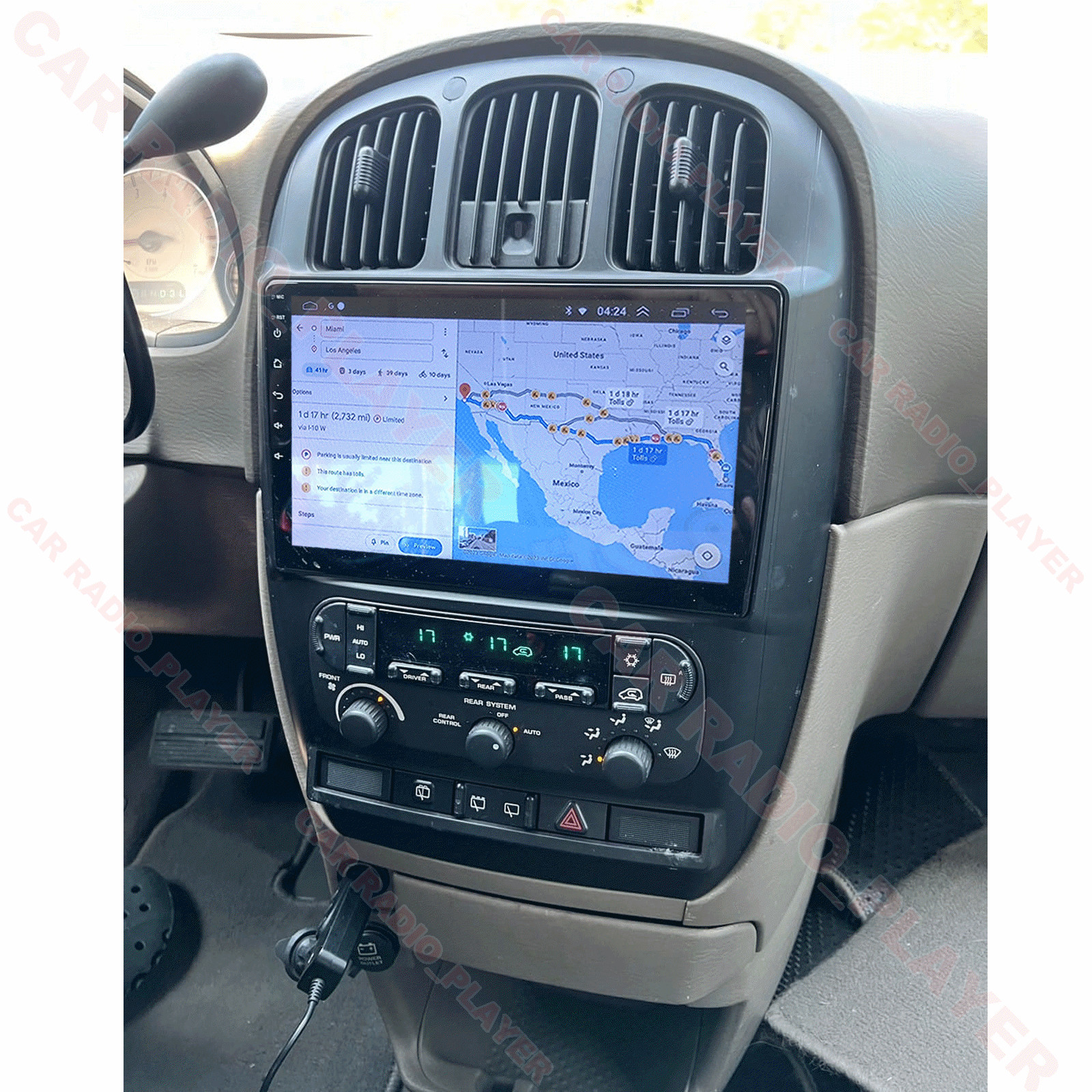 2+32GB Android Auto Carplay For Dodge Caravan 2001-2007 Car Stereo Radio GPS SAT