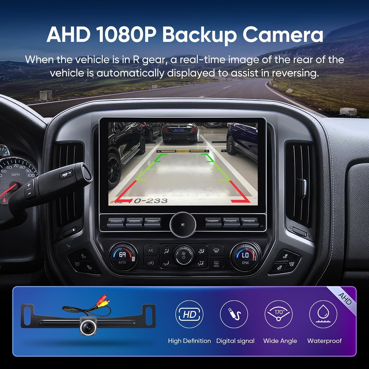 Car Stereo for Chevy Silverado/GMC Sierra 2014-2018 Android 10″ Touchscreen 2+64