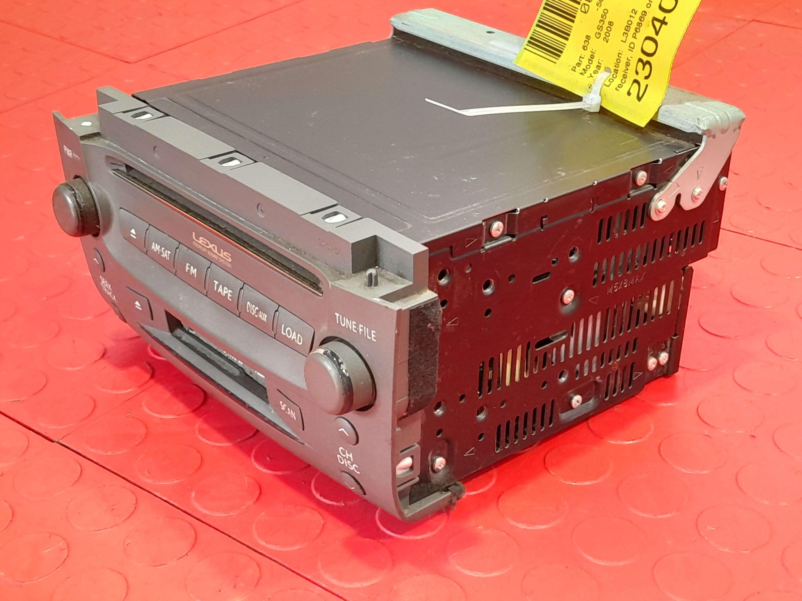 08-09 Lexus GS350 GS450 GS460 Pioneer Radio Receiver ID P6869 OEM 8612030F90E0