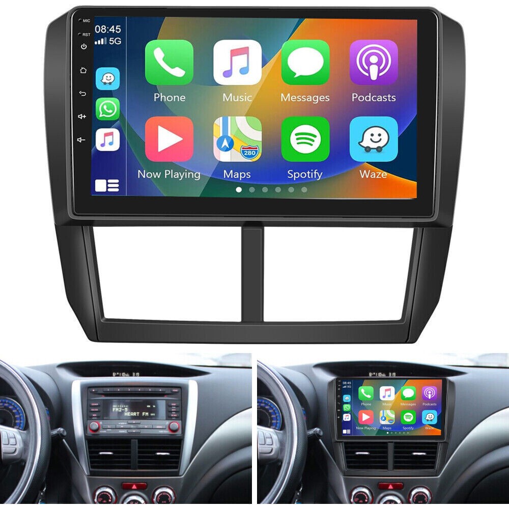 Car Radio Stereo Carplay For 2009-2012 Subaru Forester 4+64G 9in FM RDS