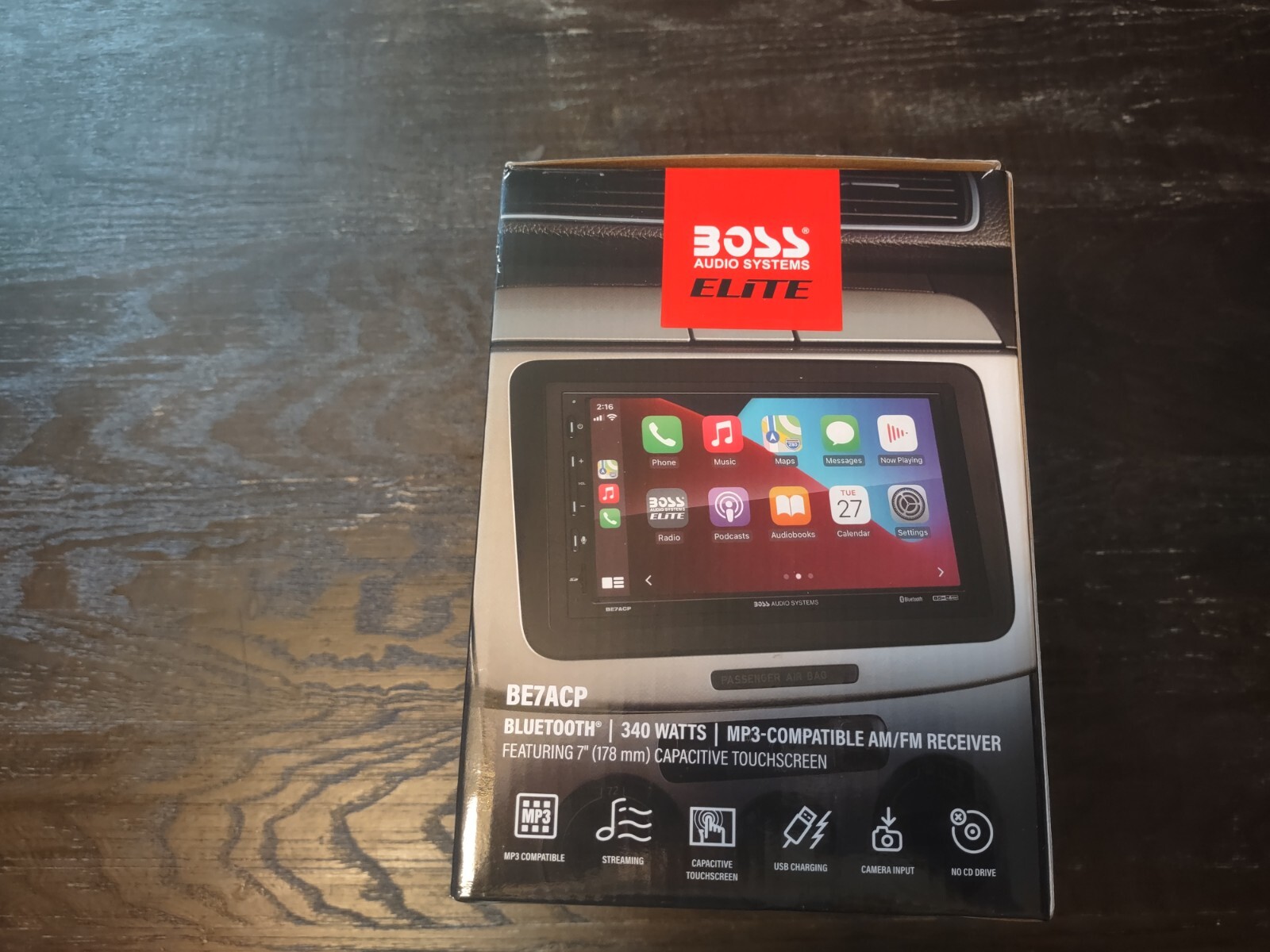 BOSS AUDIO ELITE 7″ capacitive touch dual din head unit brand new unopened box.