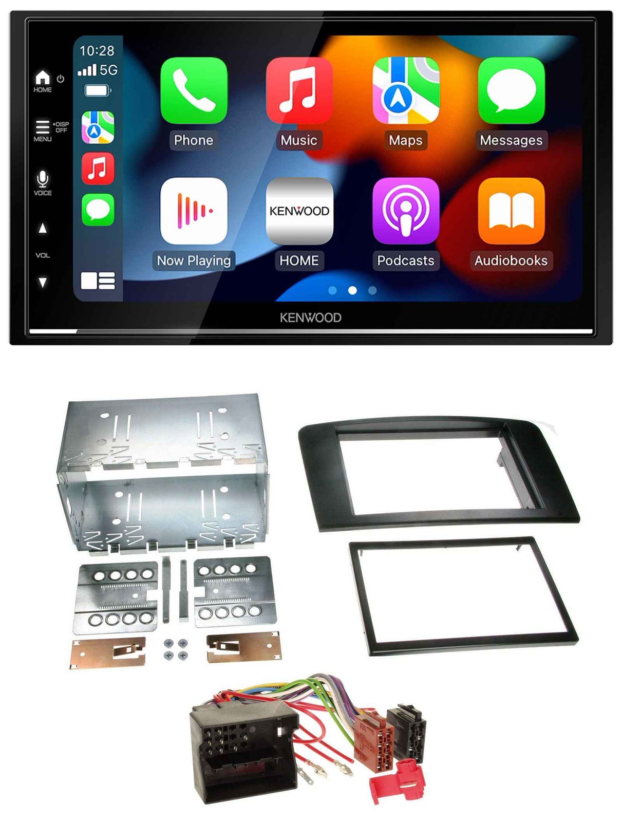 Kenwood DAB USB Bluetooth 2DIN MP3 Car Stereo for Mercedes M-Class 05-11 W164 Pr
