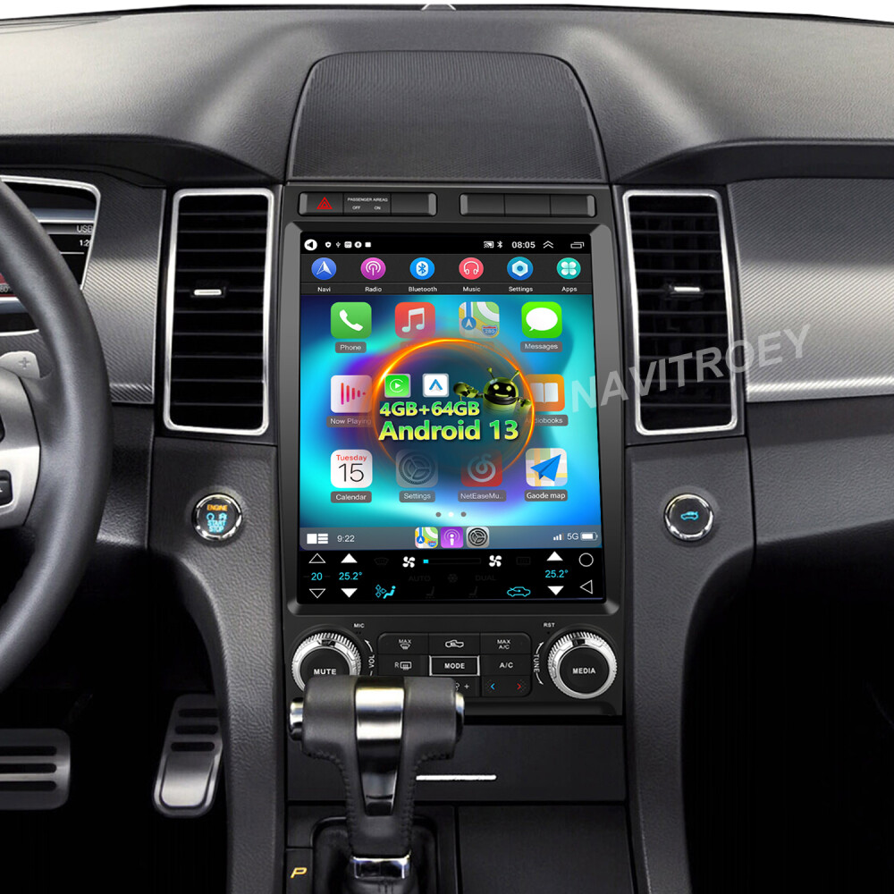 12.1″ Vertical Screen For Ford Taurus 2010-2018 Android 13 4+64GB GPS Car Radio