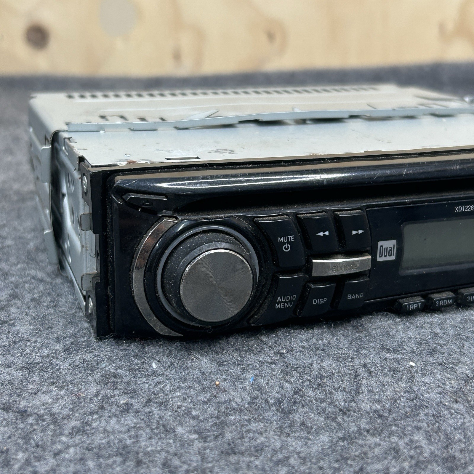 Dual XD1228 Car Stereo AM/FM CD Receiver USB AUX Head Unit Untested As-Is