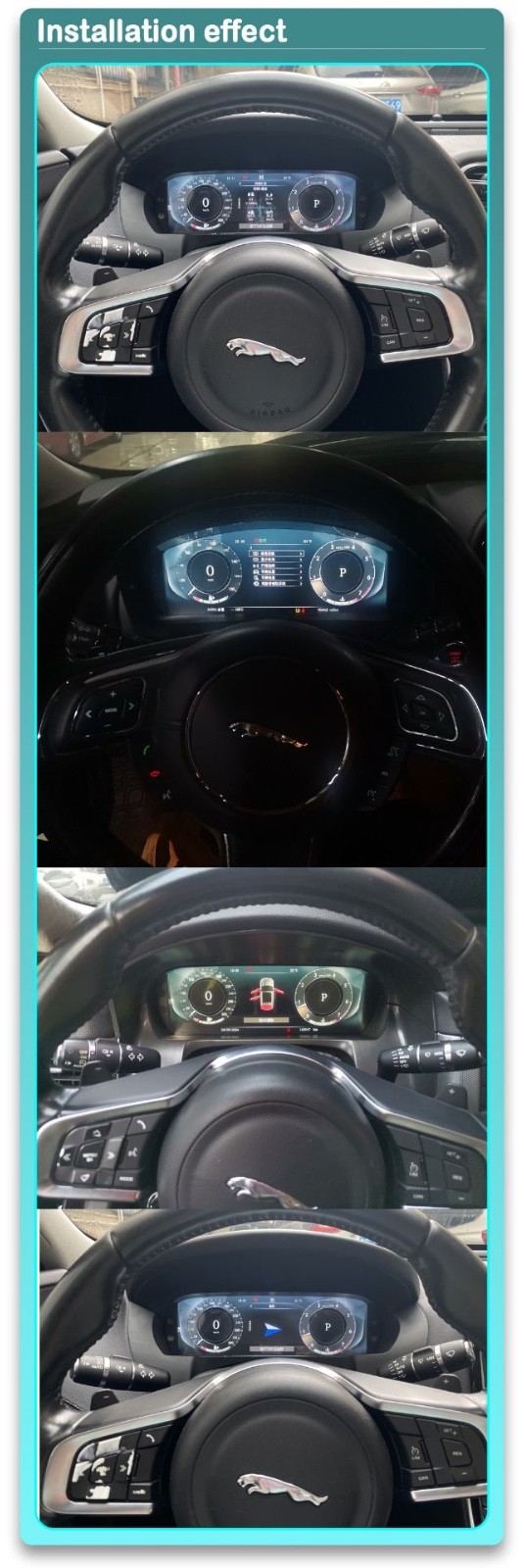 JAGUAR XJ XJL 2010-2020 12.3″ DIGITAL SPEEDOMETER CARPLAY ANDROID AUTO YB3047