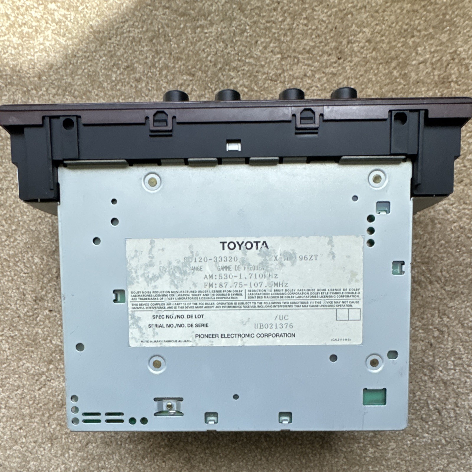 97-01 Lexus ES300 OEM Radio