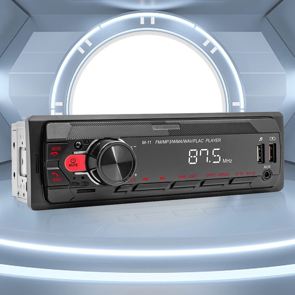 45W 1 Din Car Radio Audio Stereo MP3 Player Bluetooth USB/AUX/FM