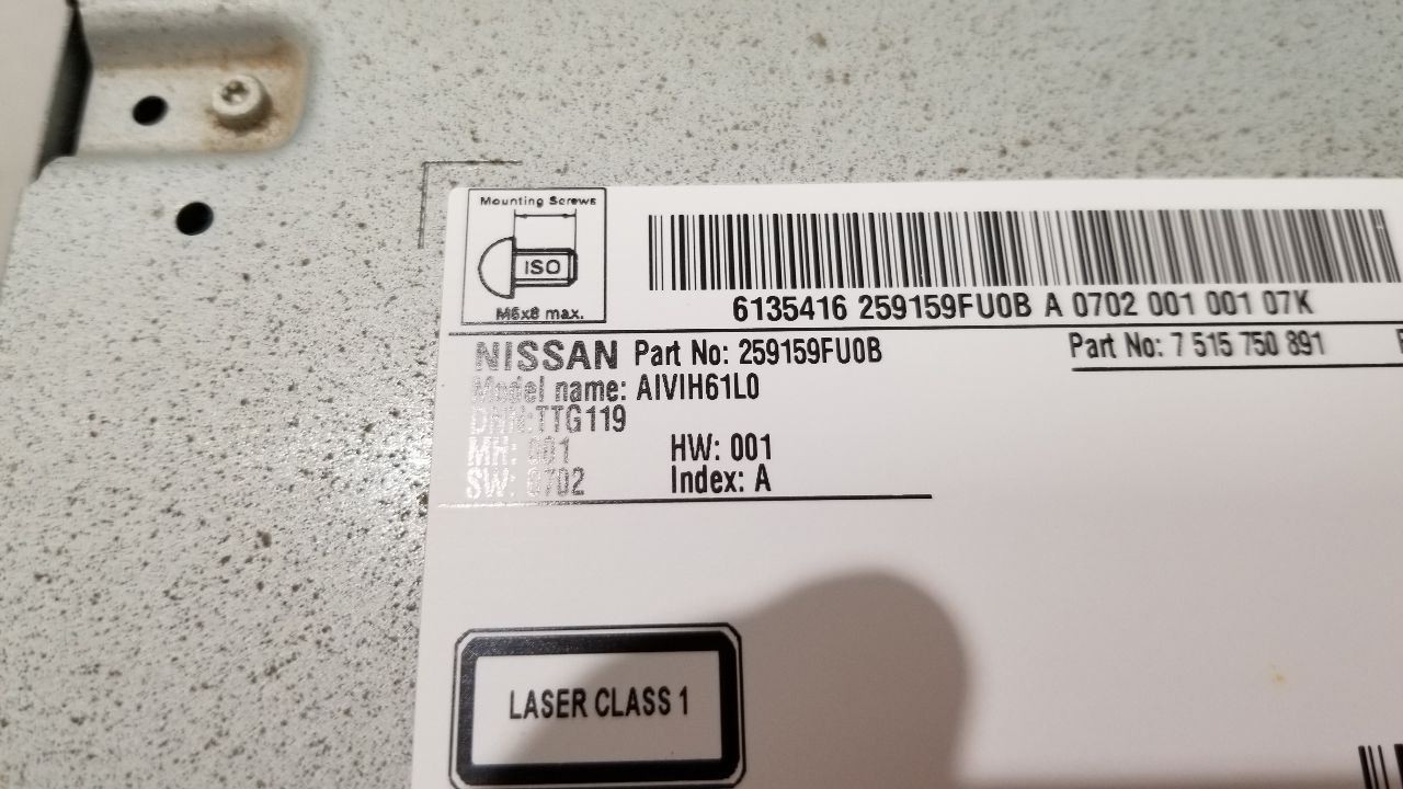 19 NISSAN TITAN XD RADIO AUDIO DISPLAY RECEIVER CONTROL PANEL 259159FU0B