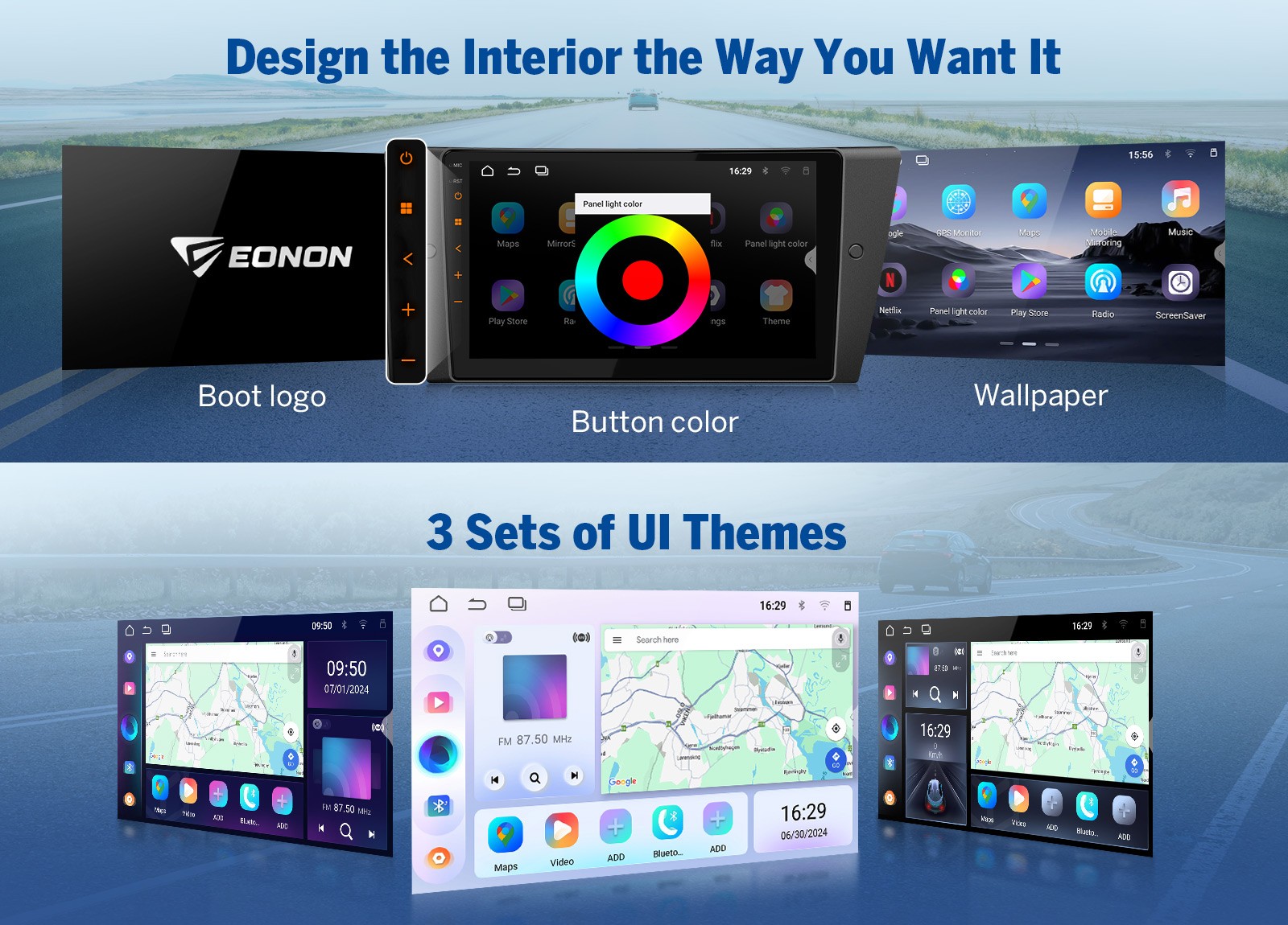 Wireless CarPlay 9″ Android Auto Head Unit for BMW E90 335i DSP Navigation 4+64