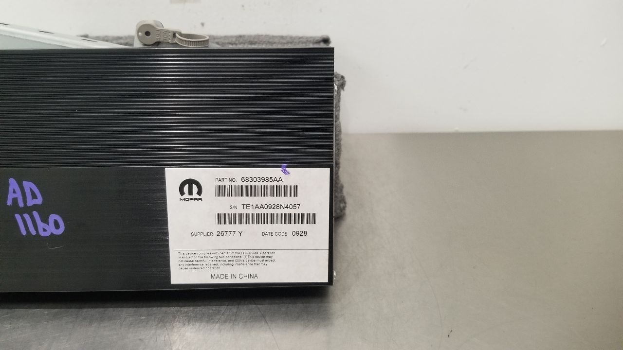 18 DODGE RAM 2500 MEGA CAB RADIO AUDIO AMPLIFIER 68303985AA