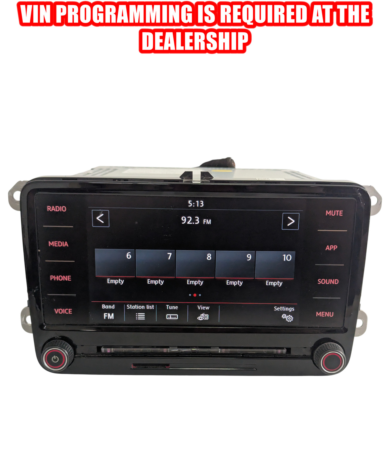 2020-2022 VOLKSWAGEN PASSAT DASH RADIO RECEIVER DISPLAY CD PLAYER HEAD UNIT OEM