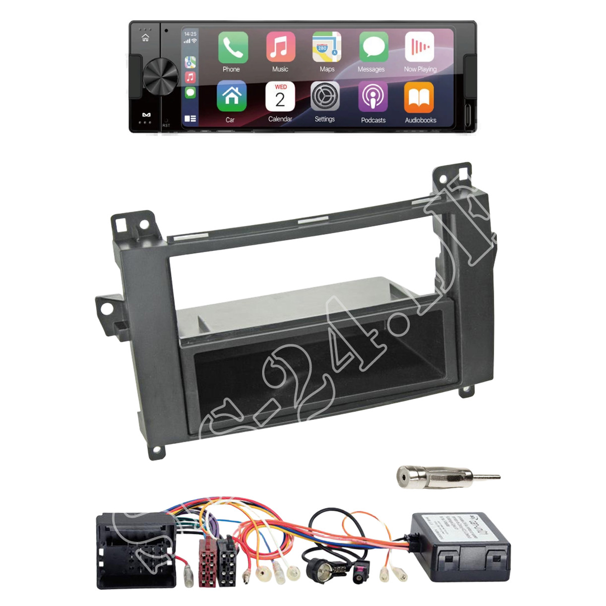 Ampire CPR60 radio DAB + USB with installation kit for Mercedes A-Class (W169) from 2004