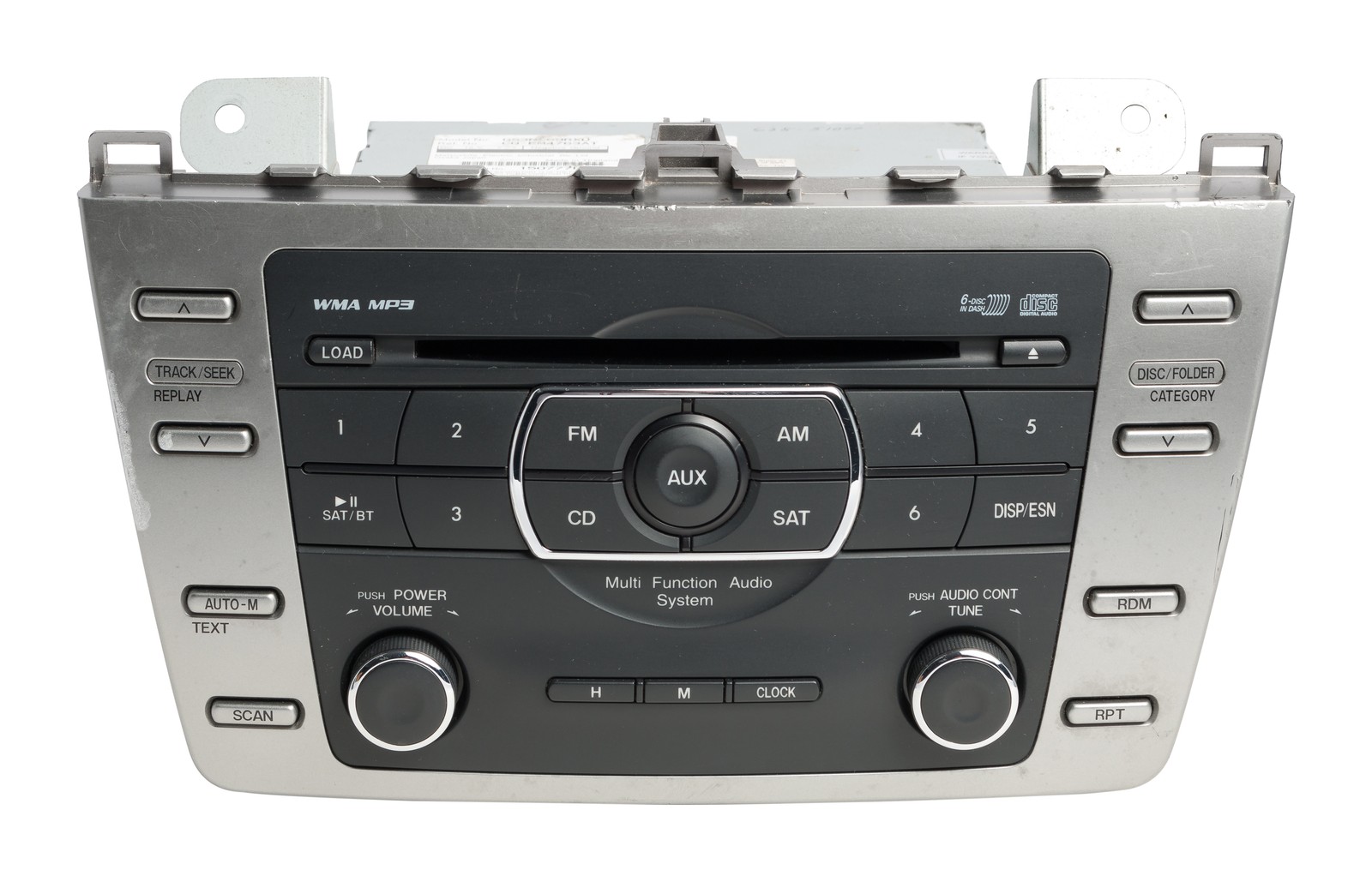 2009-10 Mazda 6 AM FM Radio 6 Disc CD Player MP3 Satellite Ready GS3N669RXD
