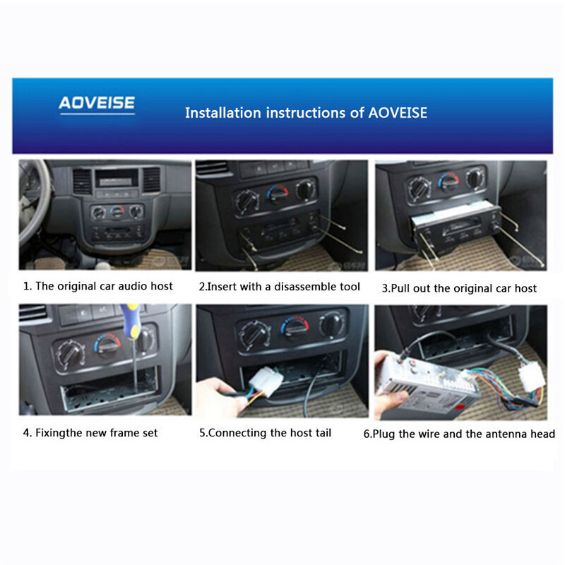 Bluetooth Car FM Radio MP3 Player USB Classic Stereo Audio Receiver AUX 2Speaker