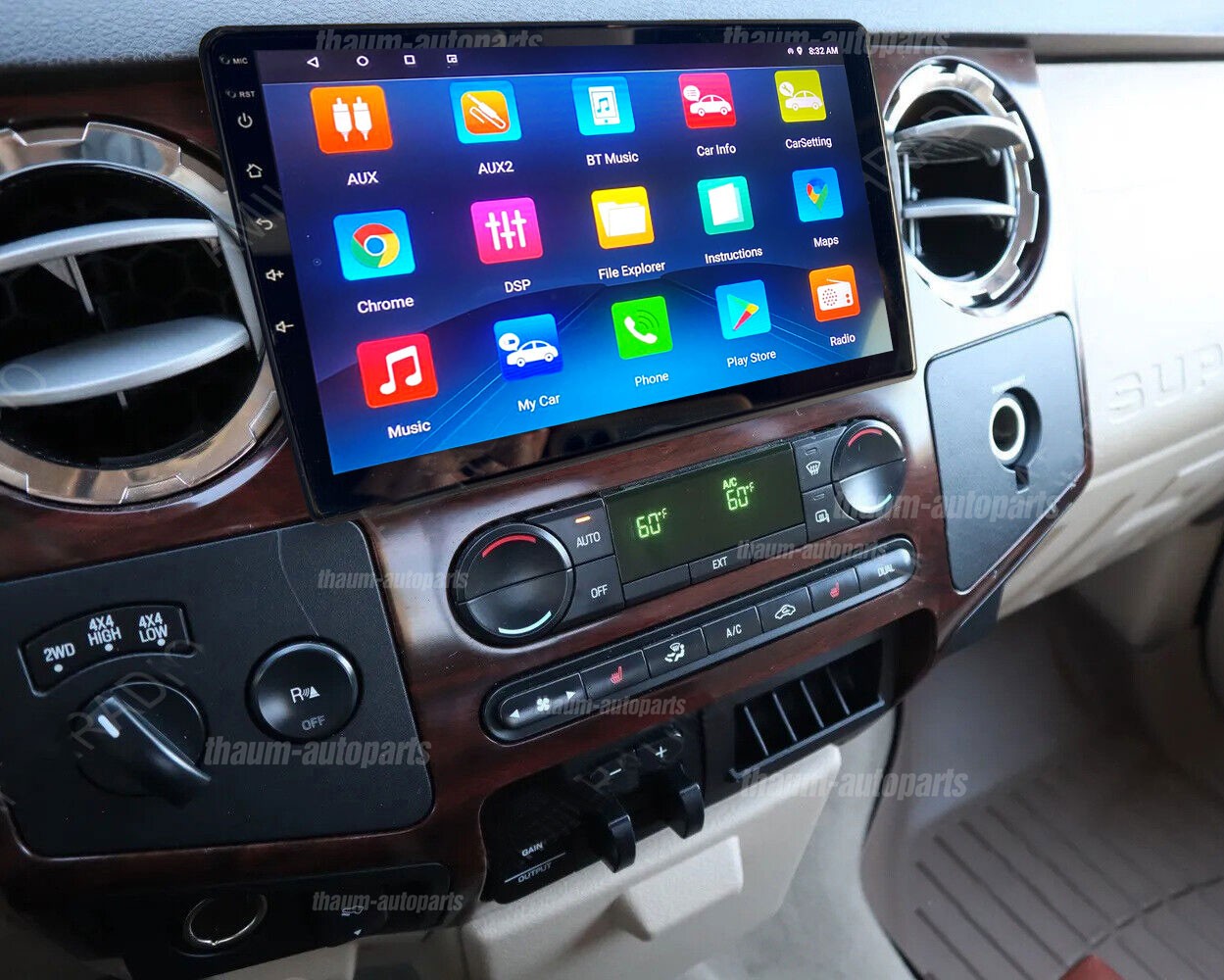 For 2005-14 Ford F-250 F-350 Super Duty CarPlay Android13 Radio 10″ GPS Headunit