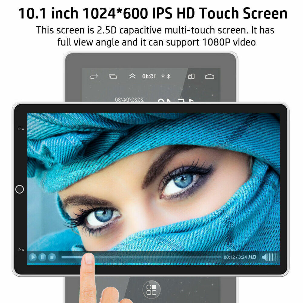 10.1″ Rotatable Android 15 Touch Screen Car Stereo Radio GPS WIFI BT Double 2DIN