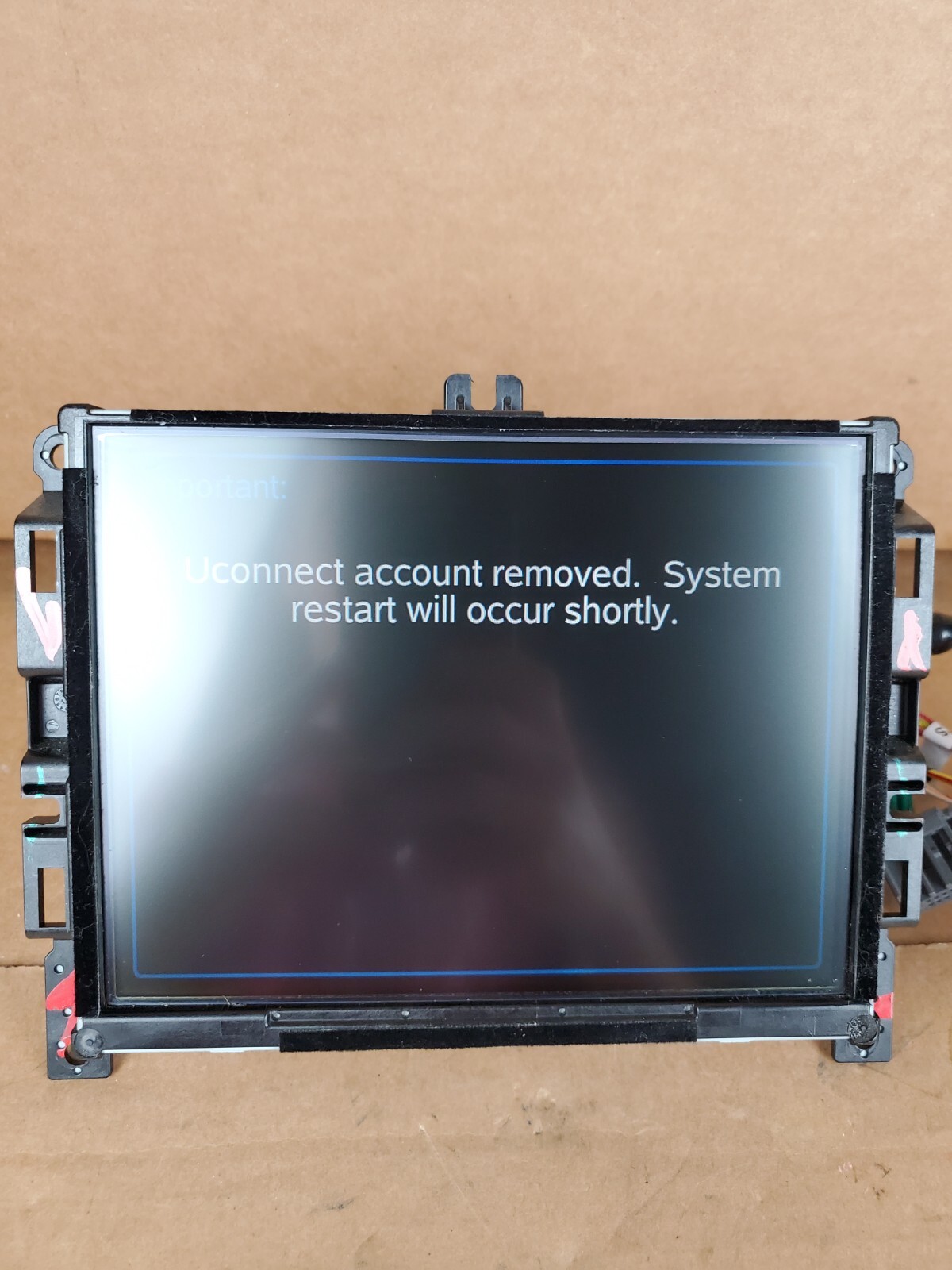 2015 2016 2017 CHRYSLER 200 Touch Screen radio Uconnect 8.4 screen WARRANTY