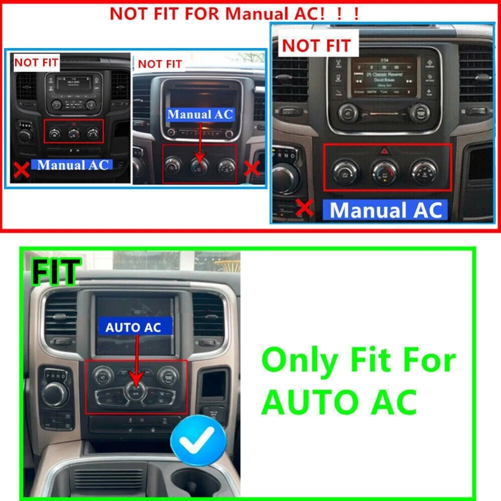 For 2014-2018 Dodge Ram 1500 2500 3500 Android 15 Carplay Car Stereo Radio GPS
