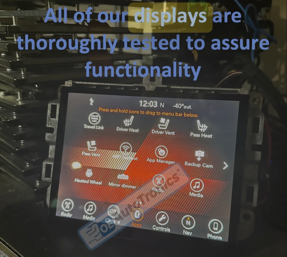 17-20 Replacement 8.4″ Uconnect 4C UAQ LCD Display Touch Screen Radio Navigation