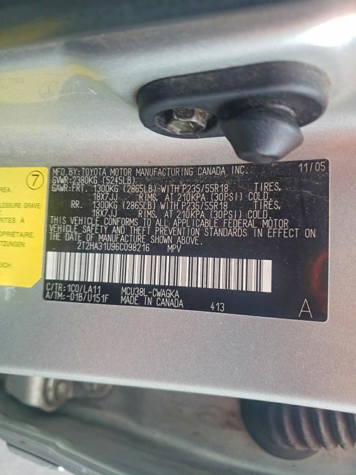 2005-2006 Lexus RX330 Radio Stereo Receiver Thru 12/05 OEM 1541943