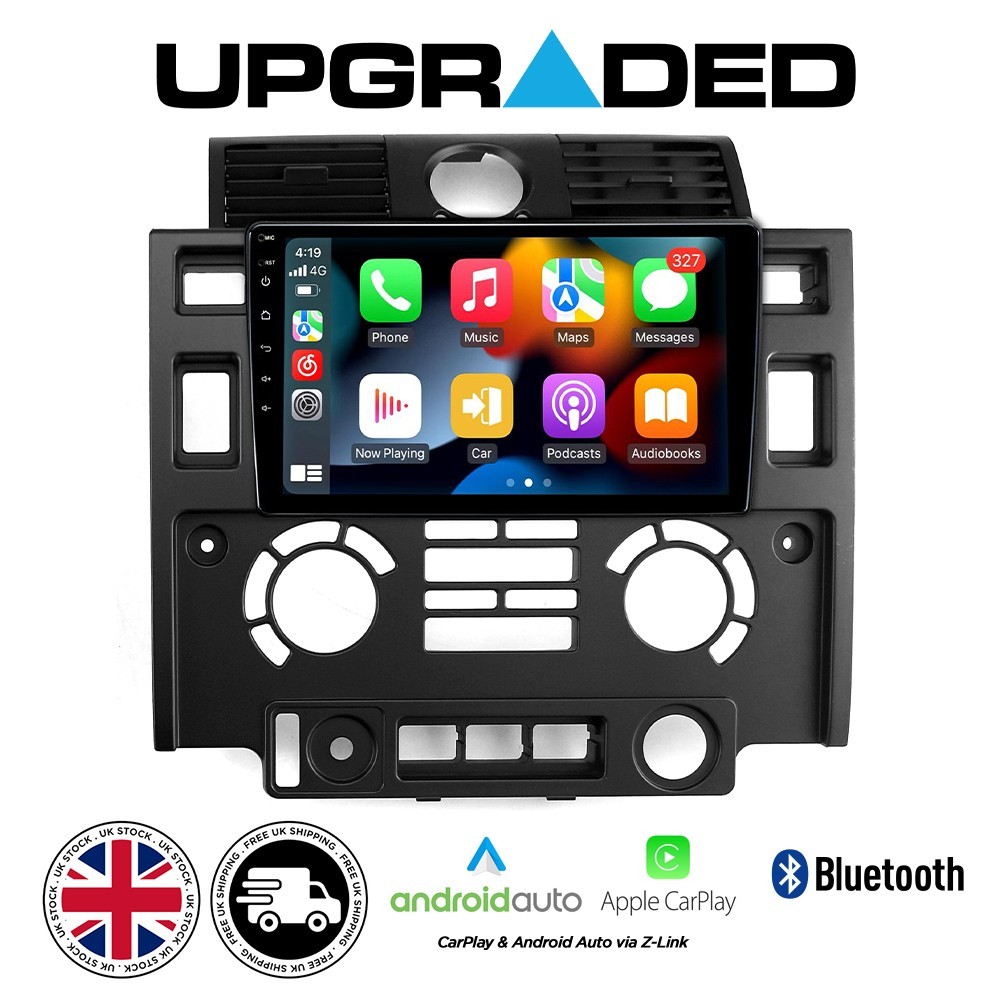 UPGRADED Landrover Defender 2010-16 9 inch Android Headunit Car Stereo CarPlay
