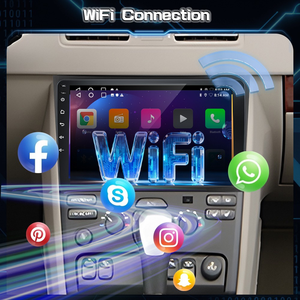 For Volvo XC90 2002-2014 Android 15 Wireless Carplay Car Radio Navi Stereo + Cam