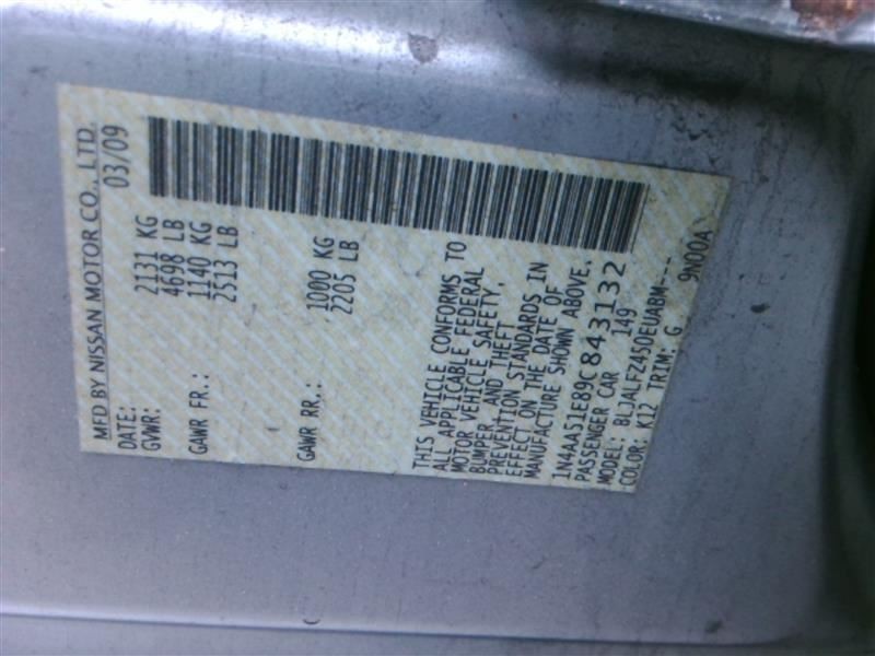 Audio Equipment Radio Receiver Standard System Fits 09-10 MAXIMA 786543