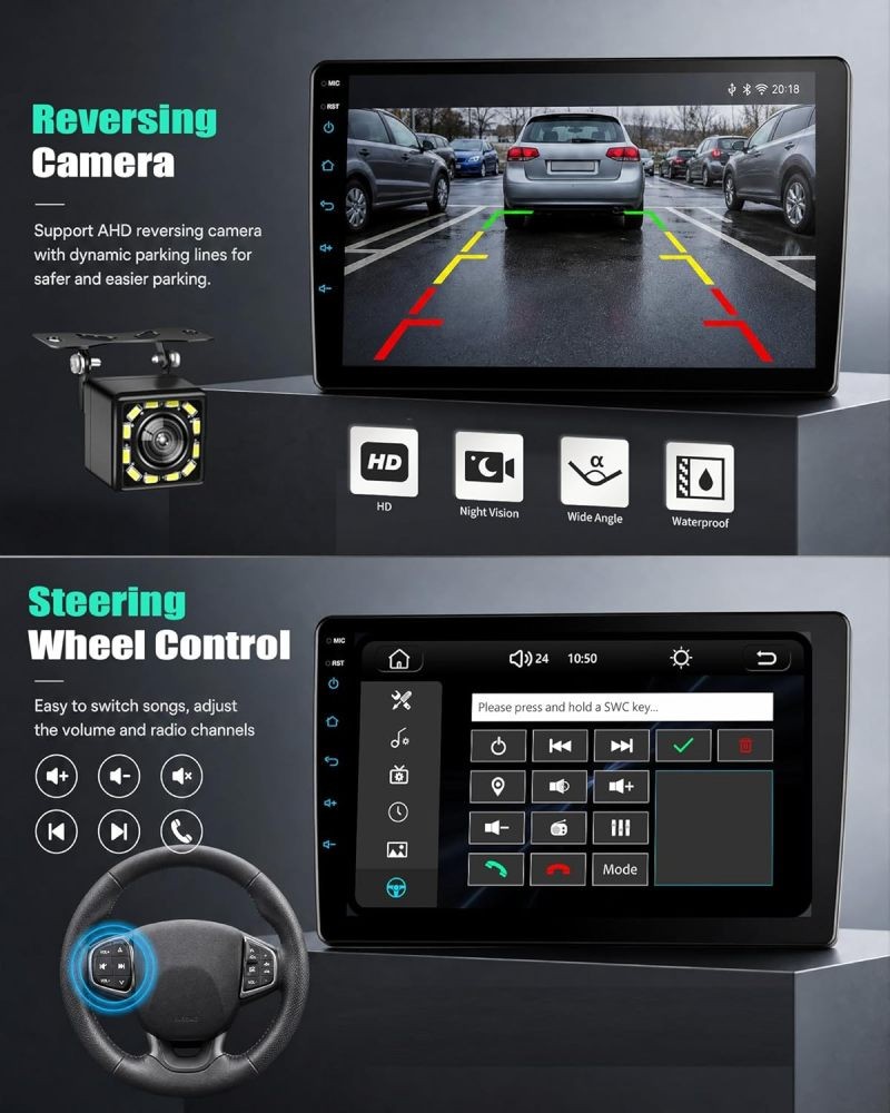 9 Inch Car Stereo Radio For Honda CRV 2007-2011 Apple Carplay Android Auto BT FM