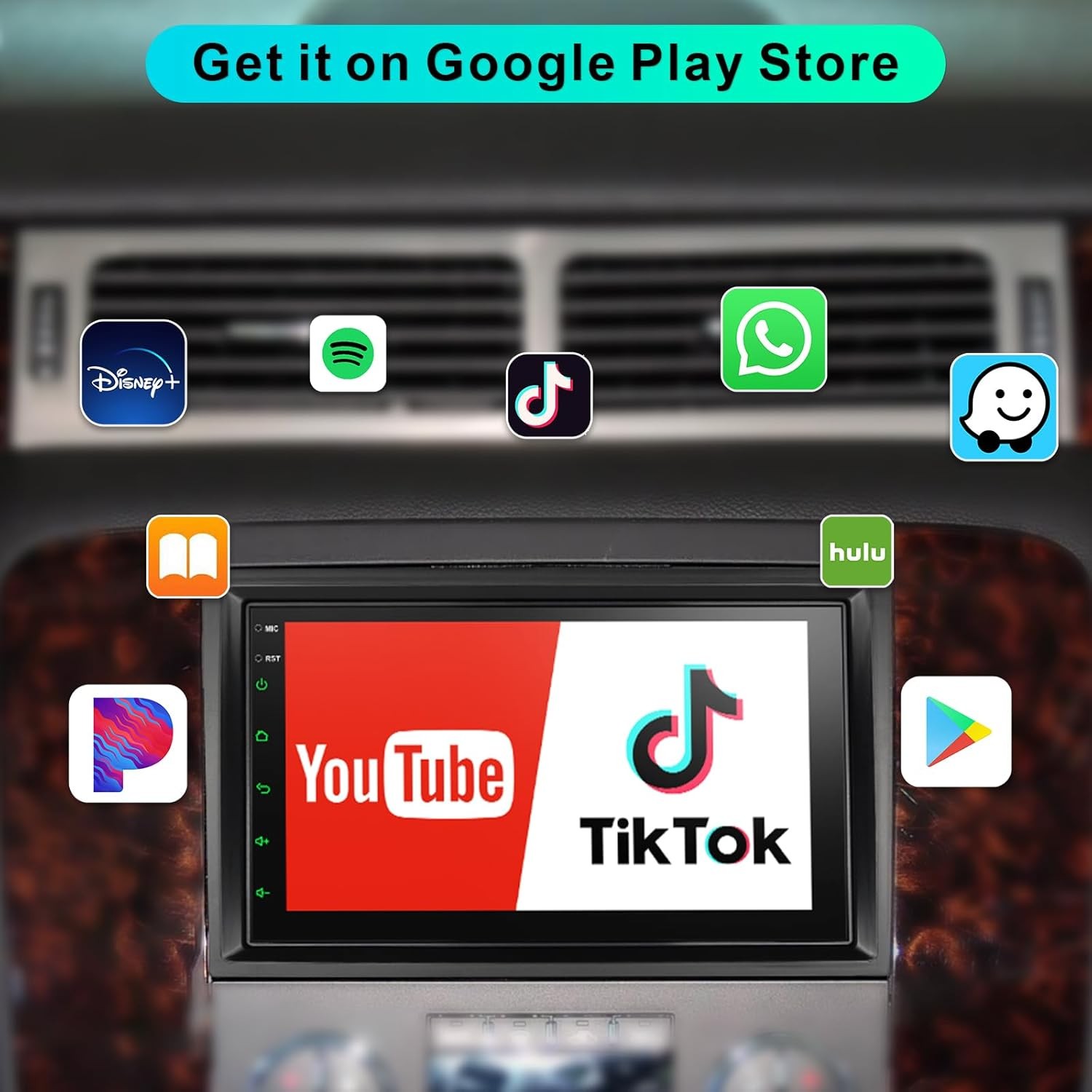 Car Stereo for Chevy GMC Buick Hummer Wireless CarPlay & Android Auto Dual WiFi