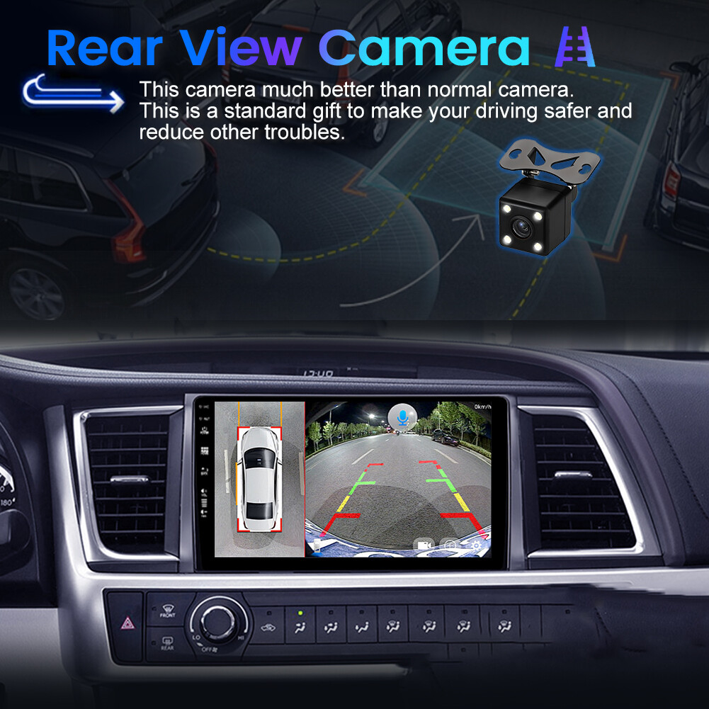 8GB+256GB For Toyota Highlander 2014-18 CarPlay&Android Auto Car Stereo GPS 128G