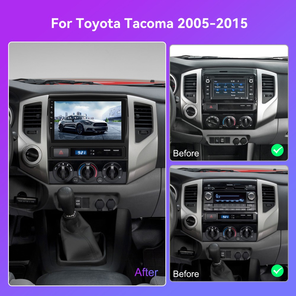 JBL For Toyota Tacoma 2005-2013 Apple Carplay Android15 Car Stereo Radio GPS Cam