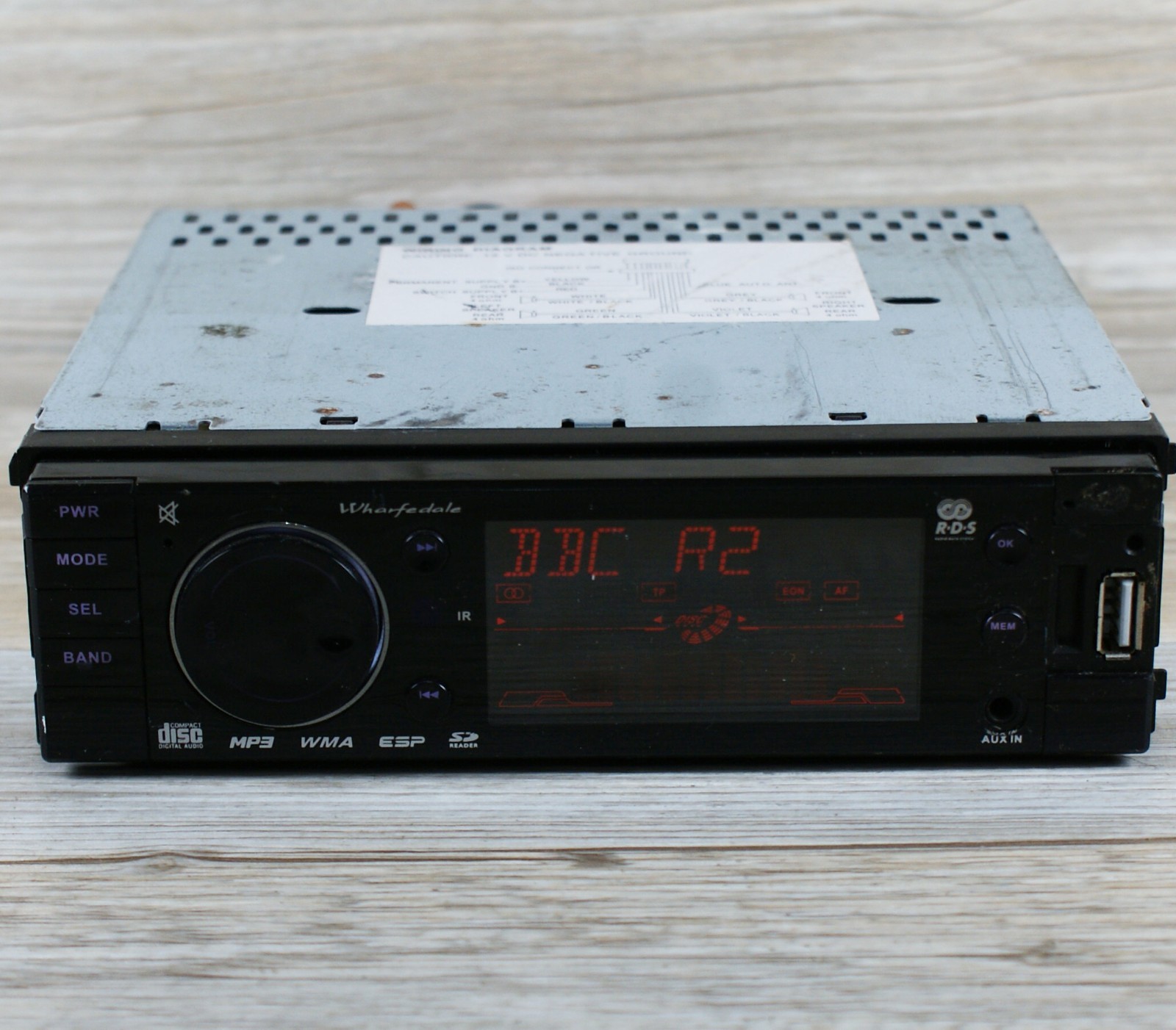 Wharfedale ICS191 Car Stereo Head Unit FM Radio USB AUX CD Player PARTS REPAIR