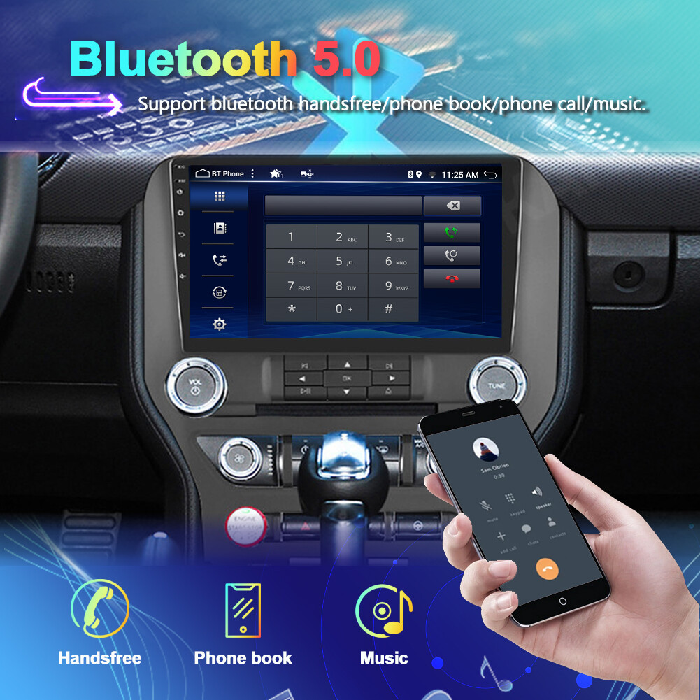 6G+128GB Car Stereo Radio For Ford Mustang 2015-2021 Android 14 Car Play GPS DSP