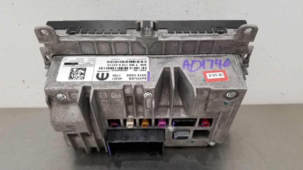 18 DODGE DURANGO SRT 392 RADIO RECEIVER HEAD UNIT DISPLAY SCREEN 68306560AP