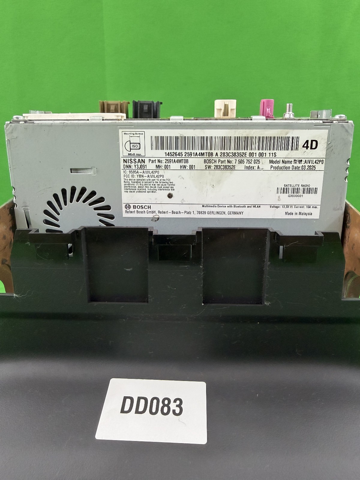 NISSAN ROGUE 2024-2025 Radio RECEIVER AM FM NAV DISPLAY SCREEN 2591A4MT0B