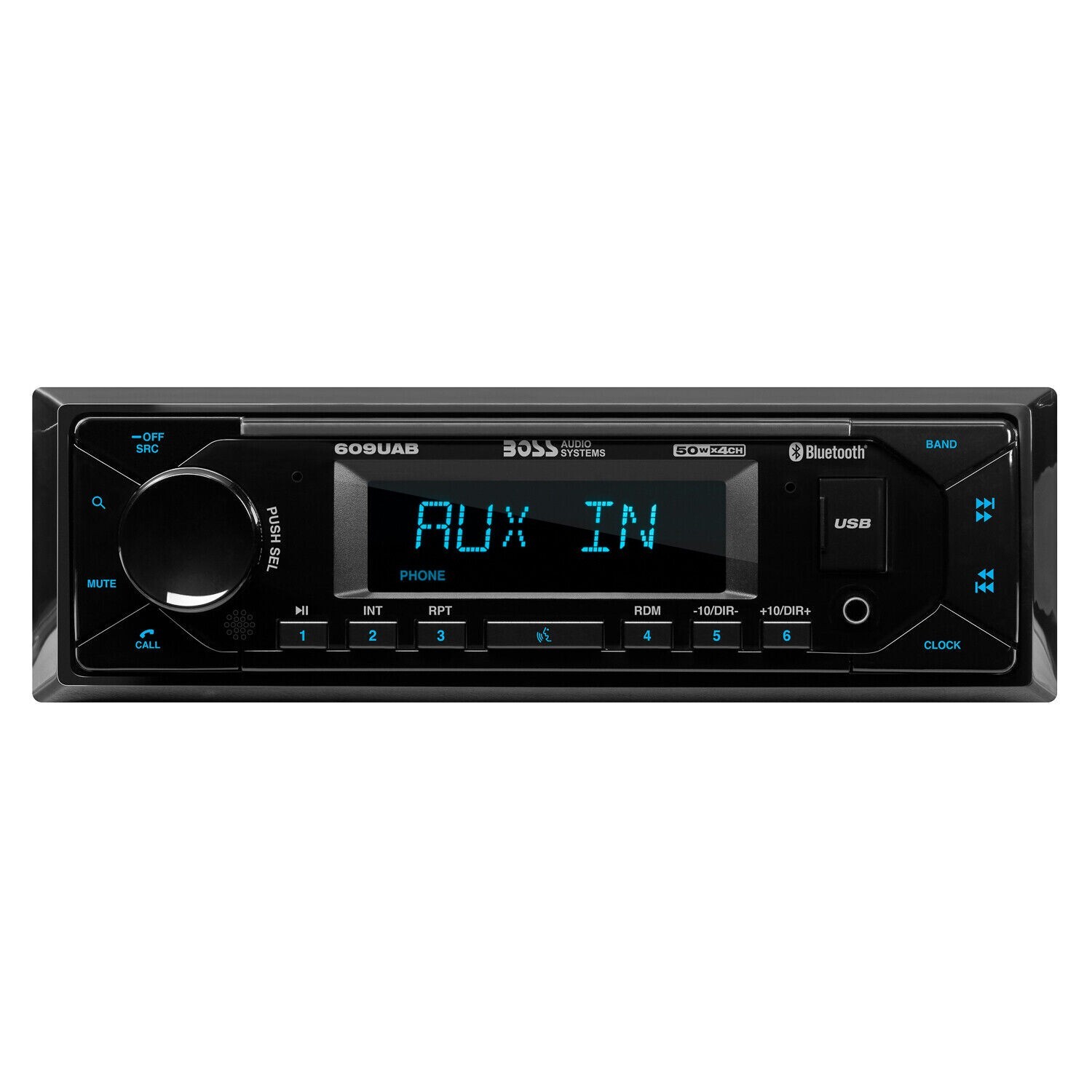 BOSS Audio Systems 609UAB Multimedia Car Stereo – Single Din Radio, Bluetooth