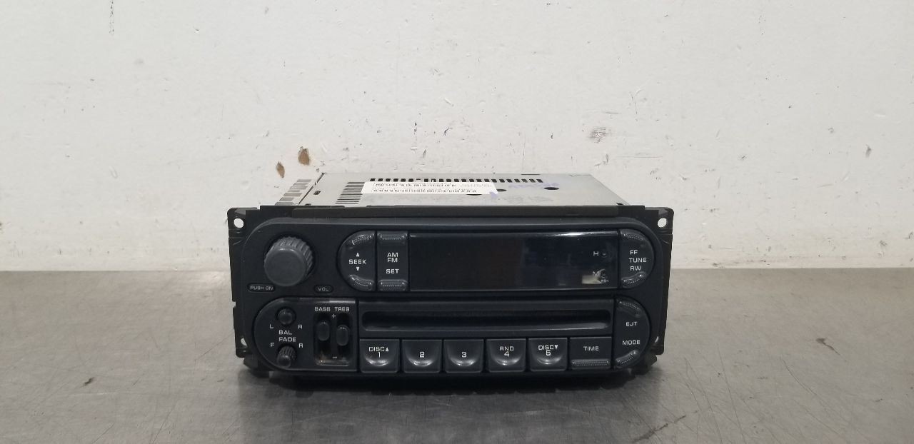 03 DODGE RAM 3500 RADIO AUDIO RECEIVER CONTROL UNIT 05064354AJ FACE PLATE ID RBK