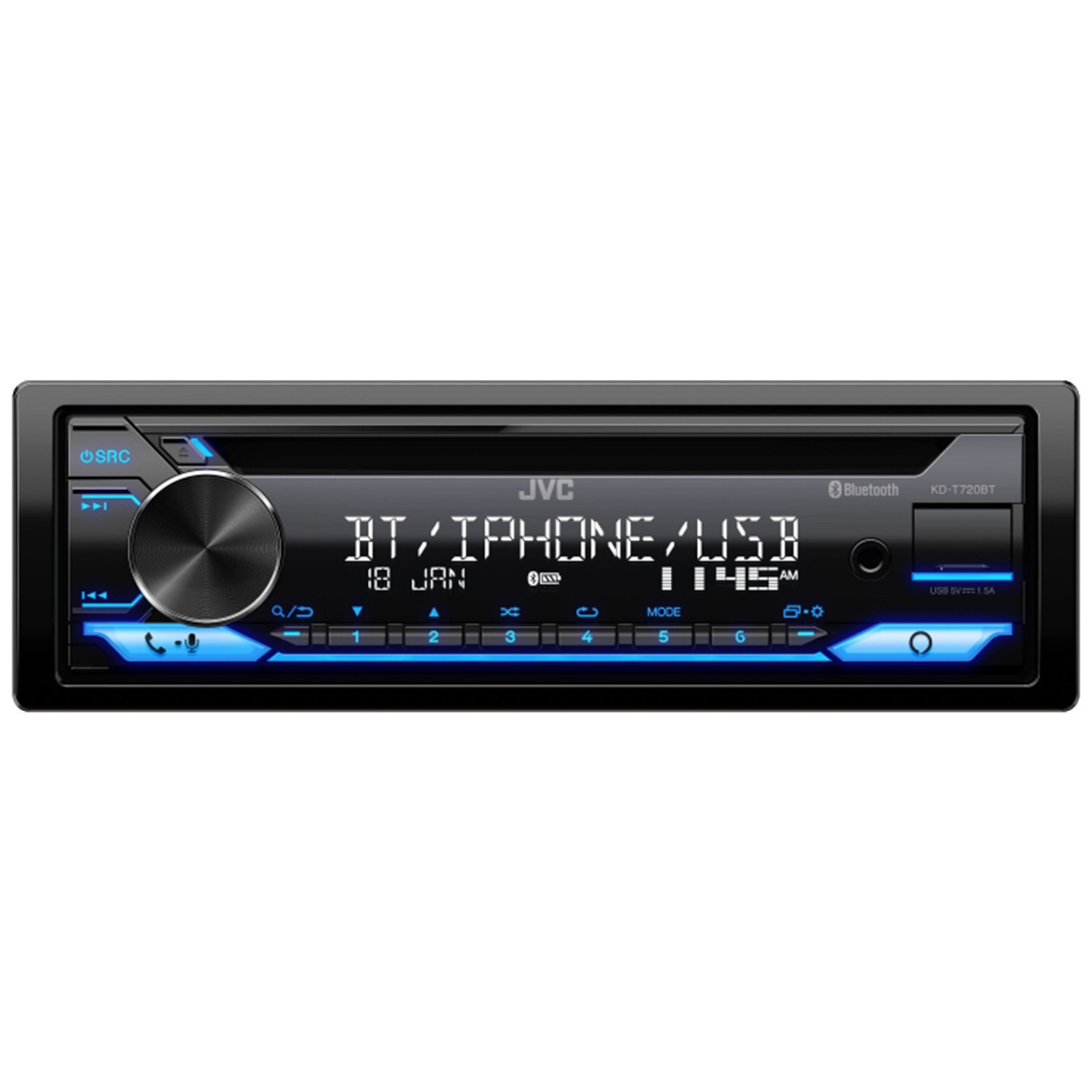 JVC CD Stereo Receiver, 2x 6.5″ Speakers, 2x 6×9″ Speakers, Bluetooth Amp w/Kit